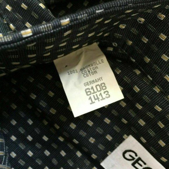 Georg Roth Of Germany Mens L / 4 42 Patterned Button Down Shirt - Picture 9 of 10